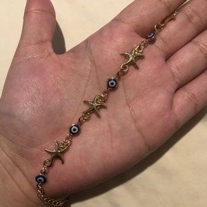Evil Eye Start Fish Bracelet